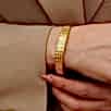 El Yapımı Altın Kaplama Pirinç Bileklik