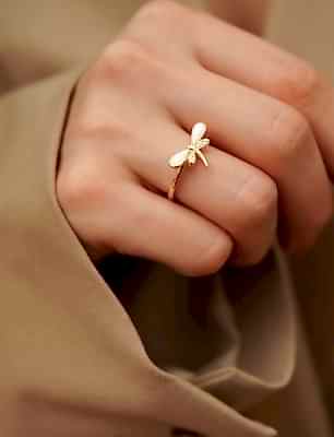 El Yapımı Yusufçuk Tasarımlı Gümüş Yüzük Sedef Taşlı