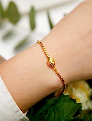 El Yapımı Tasarım Gümüş Bileklik