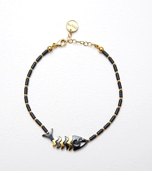 El Yapımı Balık Tasarımlı Gümüş Bileklik