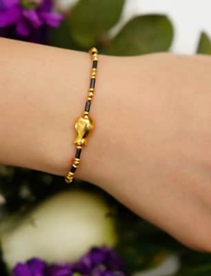 El Yapımı Tasarım Gümüş Bileklik Hematit Taşlı