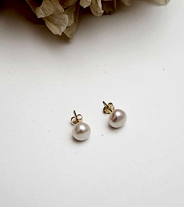 İncili Gümüş Küpe