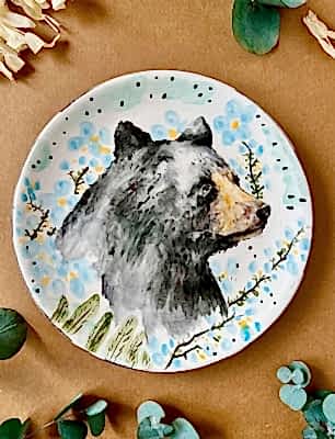 Design Tile Plate Bear
