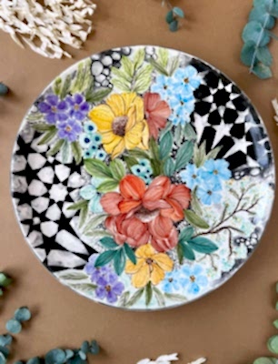 Özel Tasarım Çini Büyük Tabak