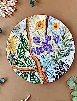 Özel Tasarım Çini Orta Boy Tabak