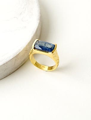 Kyanit Taşlı Gümüş Yüzük