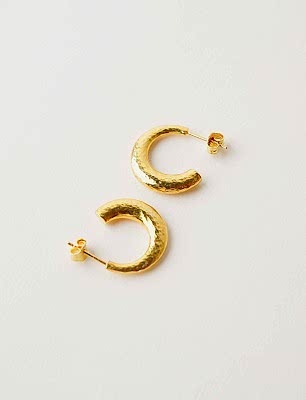 İnce Halka Gümüş Küpe