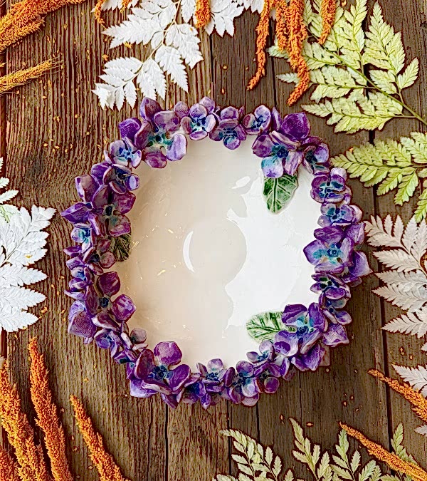 Ortanca Çiçek Orta Boy Kase