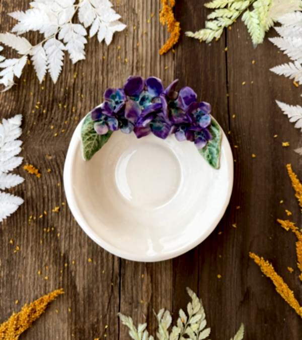 Ortanca Çiçek Küçük Boy Kase