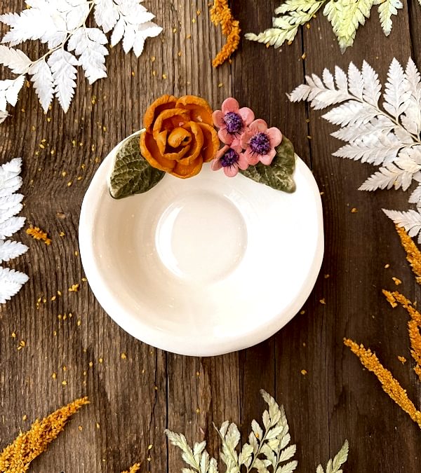 Turuncu Gül Küçük Boy Kase