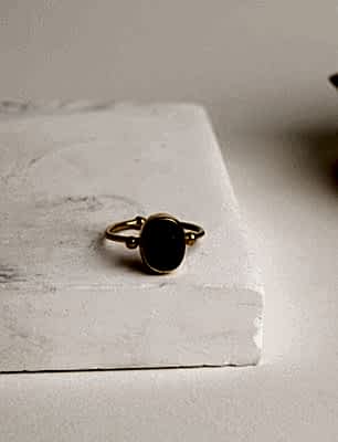 Kyanit Taşlı Gümüş Yüzük