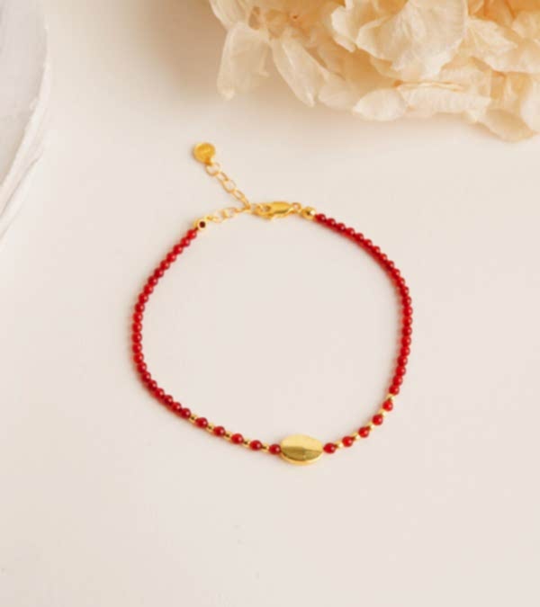 Akik Taşlı Gümüş Bileklik