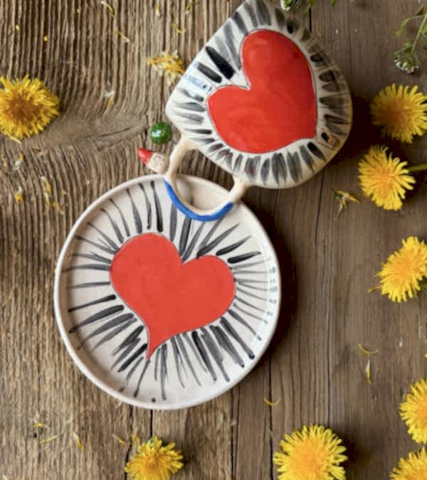 Kalp Tasarım Kahve Mug Set