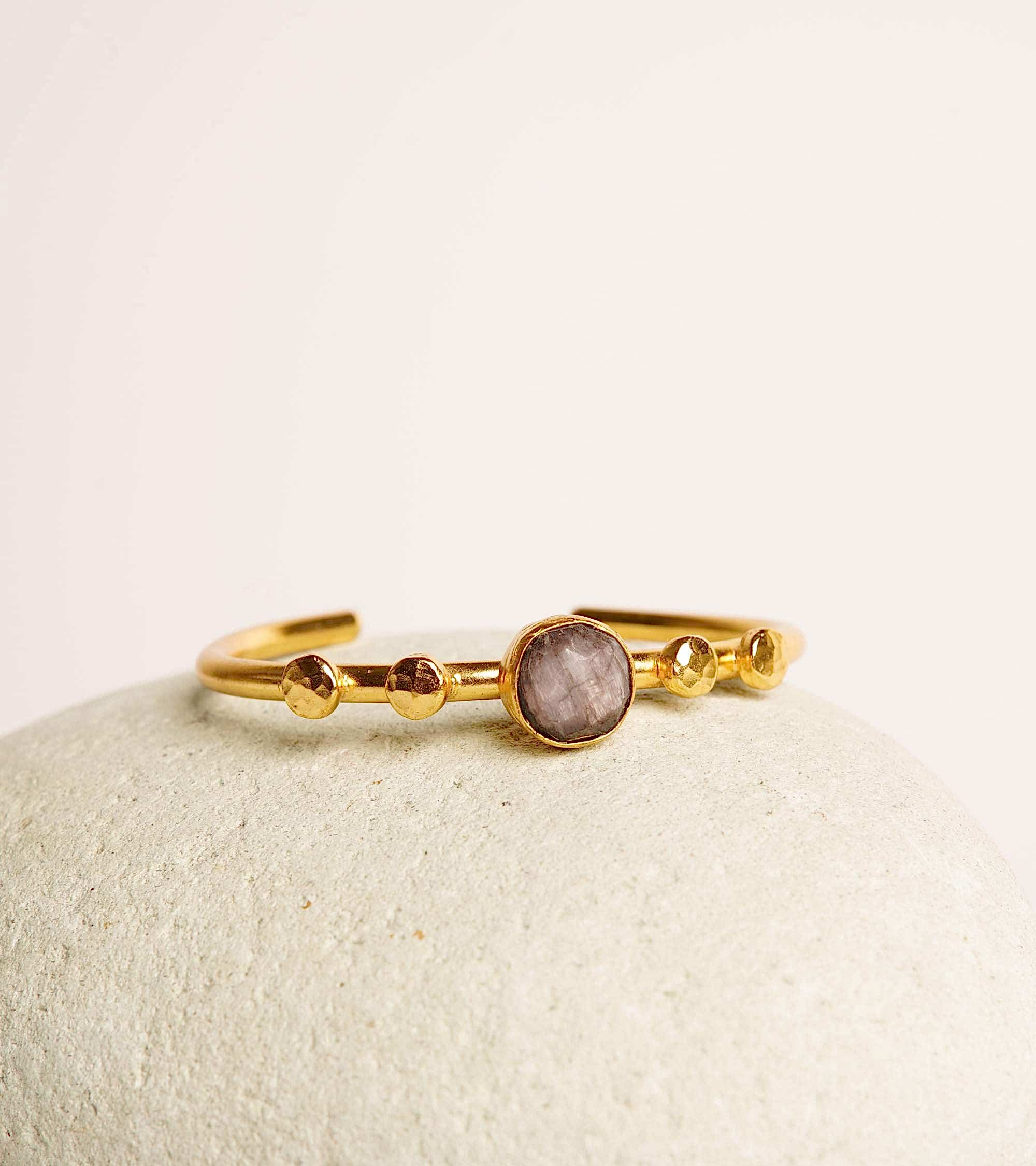 Akik Taşlı Pirinç Bileklik