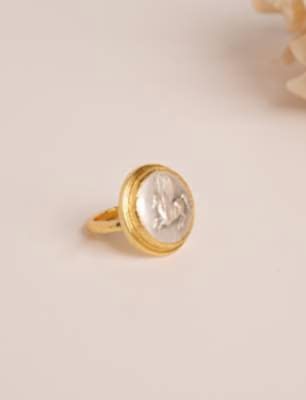 Pegasus Para Tasarım Pirinç Yüzük