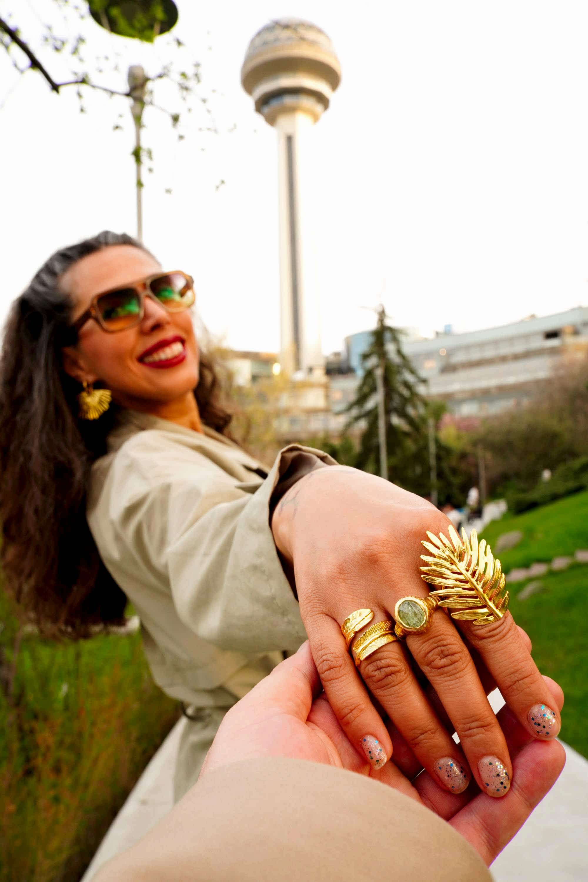 Kyanit Taşlı Gümüş Yüzük